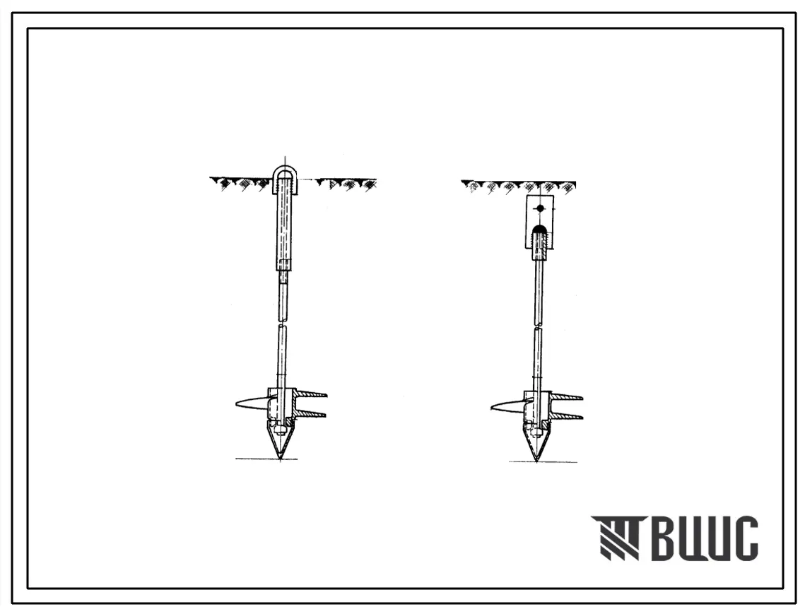 Серия 3.407-46 Фундаменты из металлических винтовых анкеров под опоры ВЛ110-500 кв. Материалы для проектирования.