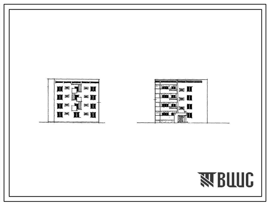 Типовой проект 77-021сп Четырехэтажная блок-секция торцевая левая на 8 квартир для строительства в районах с сейсмичностью 7 баллов и несейсмичных районах.