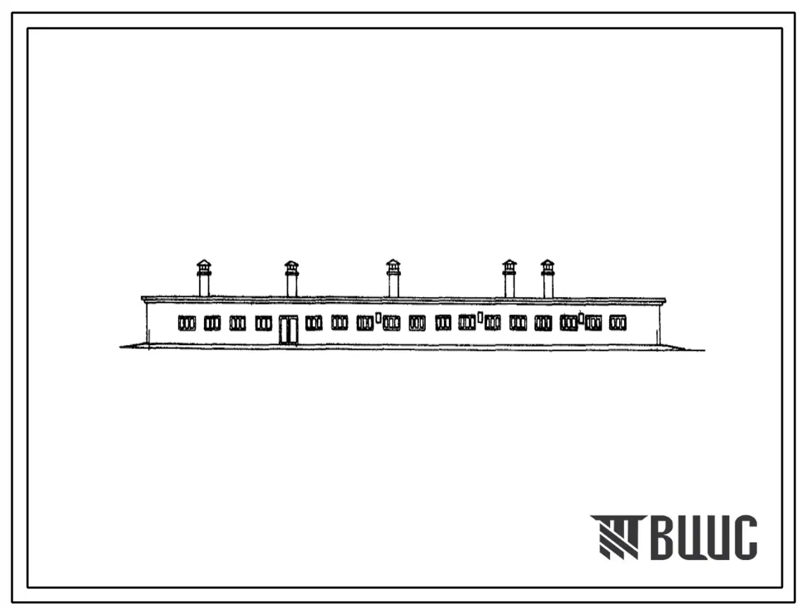 Типовой проект 801-91/72 Помещение для буйволят на 200 голов с родильным отделением и профилакторием. Для строительства в районах с сейсмичностью 7 и 8 баллов