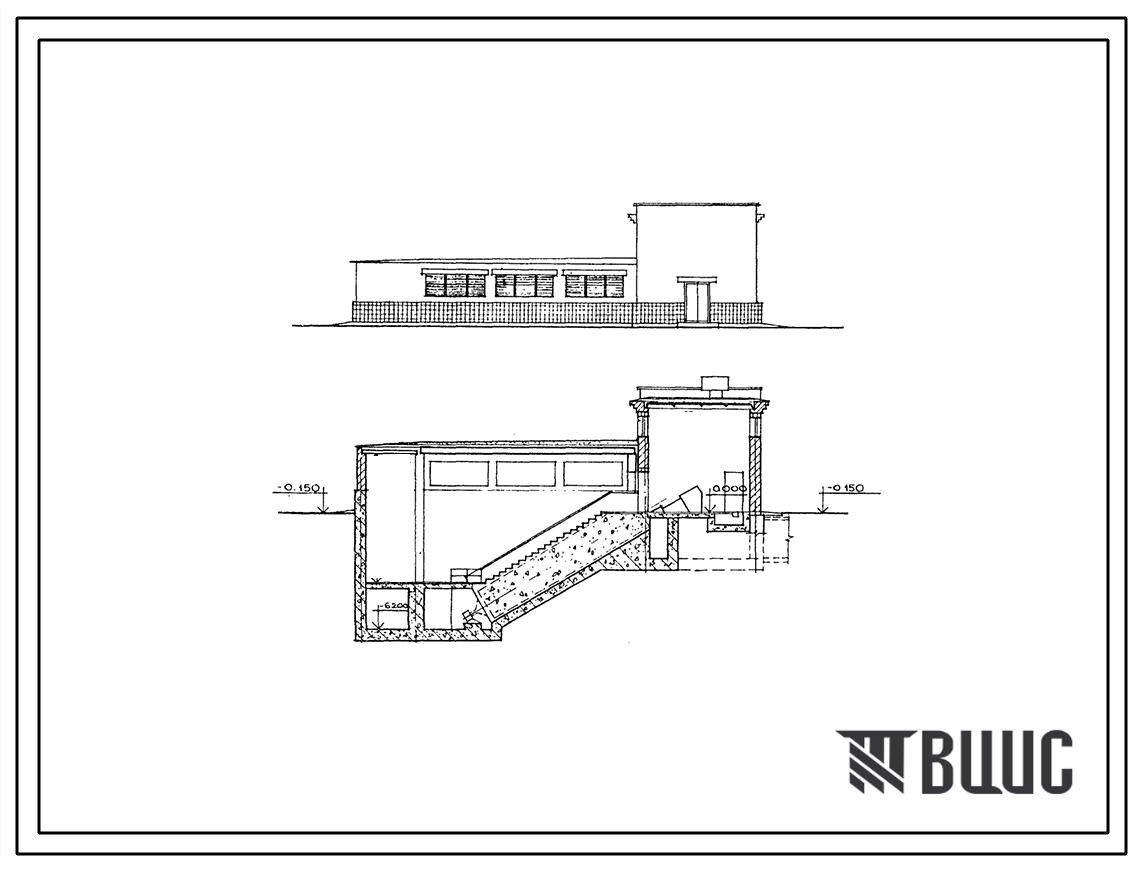 Типовой проект 902-1-98.84 Насосная станция с закрытыми шнековыми подъемниками производительностью от 100 до 200 тыс.куб.м./сутки