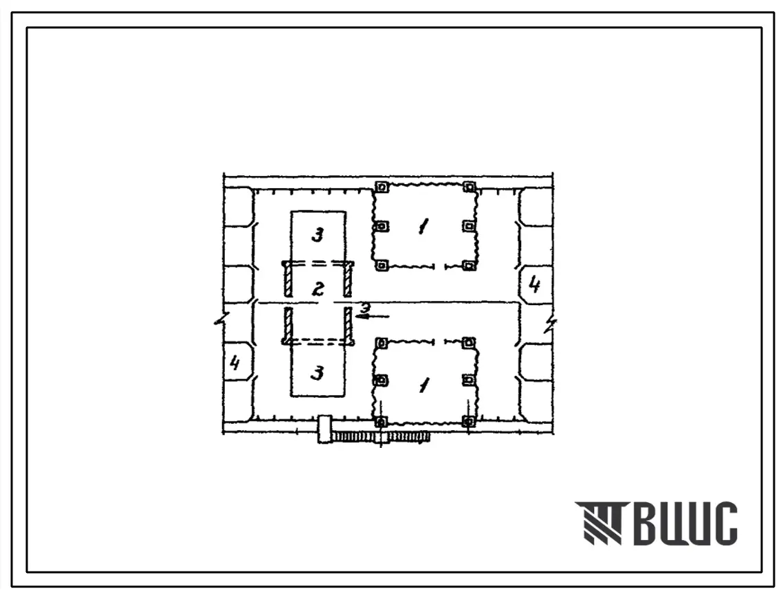 Типовой проект 812-35 Установка двух зерносушильных агрегатов РД-2х25-70 производительностью по 50 т/час между рабочим зданием и силосным корпусом элеватора типа ЛС-4х175-68