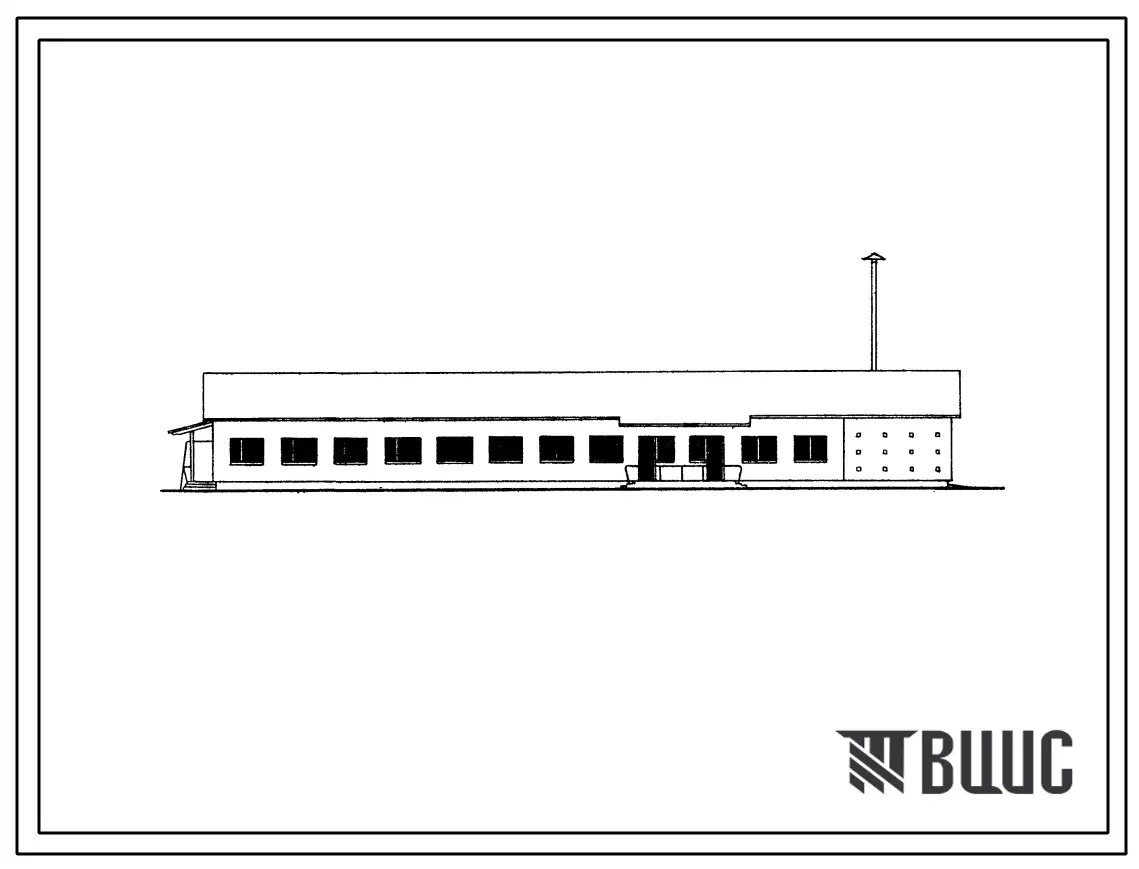 Типовой проект 284-4-2 Баня на 28 мест с прачечной на 250 кг белья в смену.