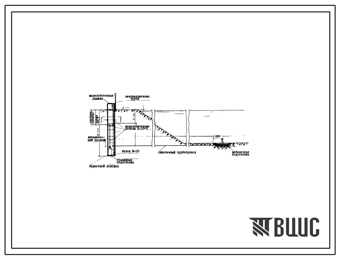 Типовой проект 901-1-12 Водозаборные сооружения из реки производительностью 5, 10, 20, 30 и 50 м3/час.