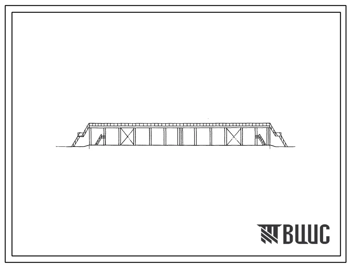 Типовой проект 709-104 Открытый склад металла со стеллажами повышенной высоты грузооборотом 80 тыс. т в год