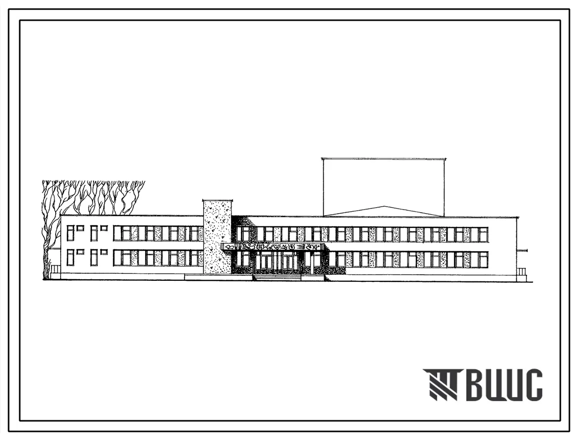 Типовой проект 264-12-101 Сельский дом культуры на 400 мест для строительства во 2 и 3 климатических районах.