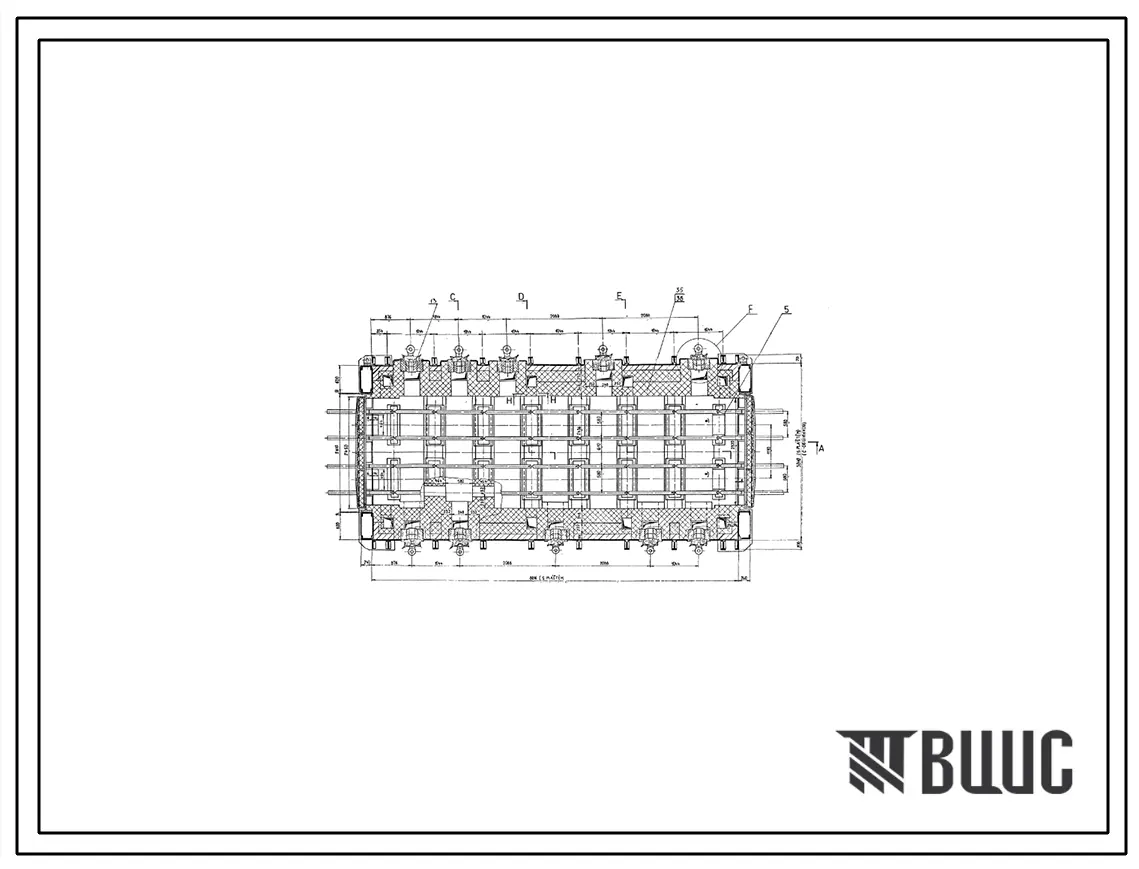 Проект 11592.04 Печь термическая толкательная размерами пода 2,436х7,076 м на газе. Футеровка
