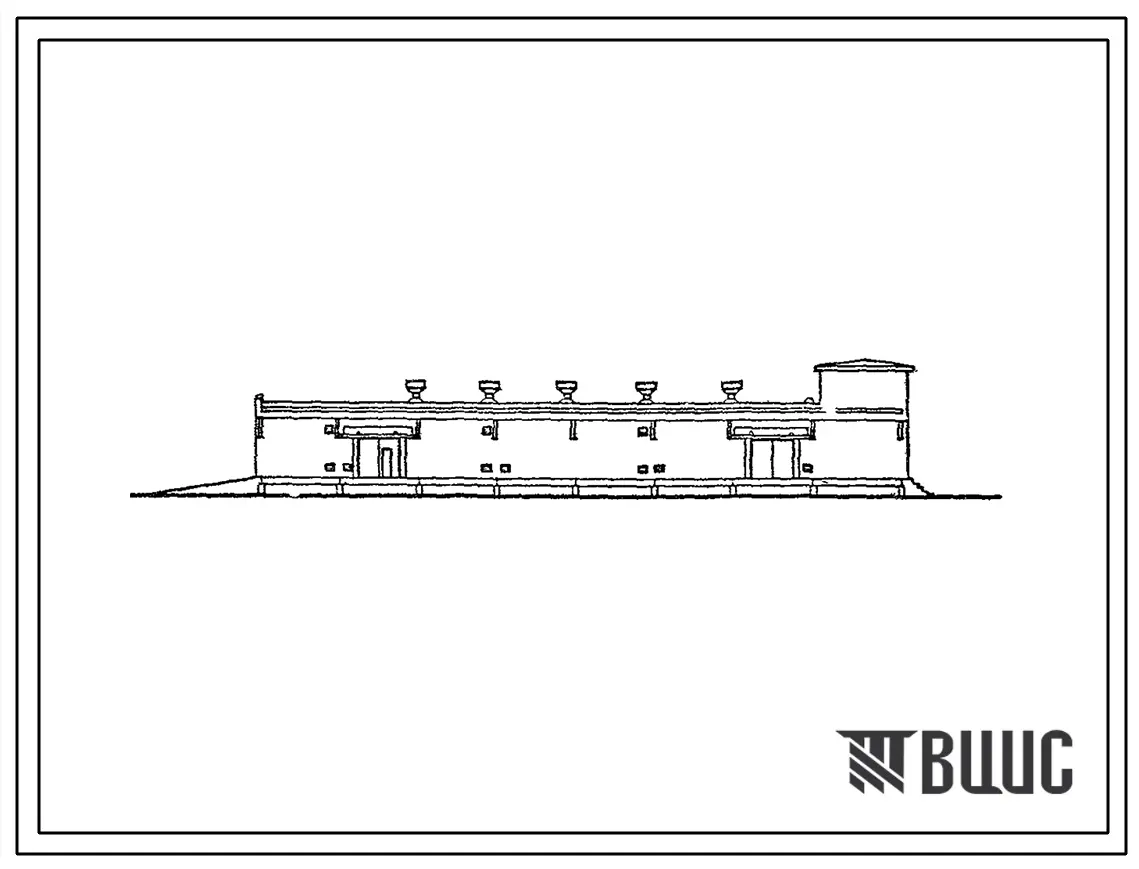 Типовой проект ХФ-70 (21-39-КК) Хранилище продовольствия на 80 вагонов. Отапливаемое. Прирельсовое