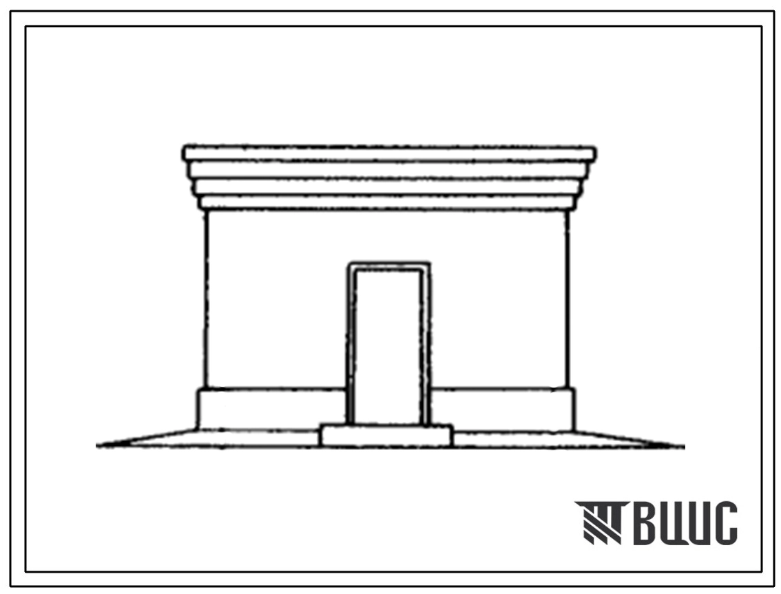 Типовой проект 402-11-38, тип 1 Зданий для размещения средств автоматизации нефтепромысловых объектов: зданий со стенами из кирпича.