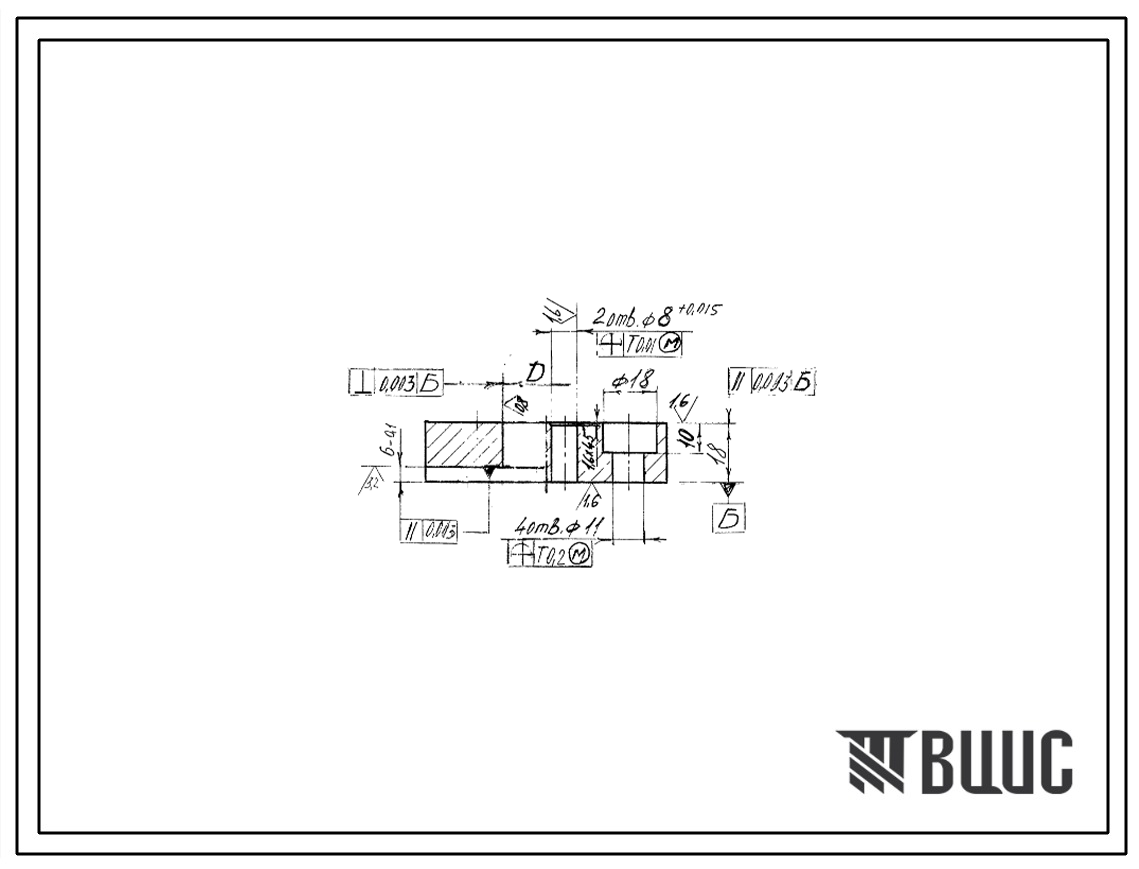 Шифр 1540-4060 Штамп вырубной 1540-4060
