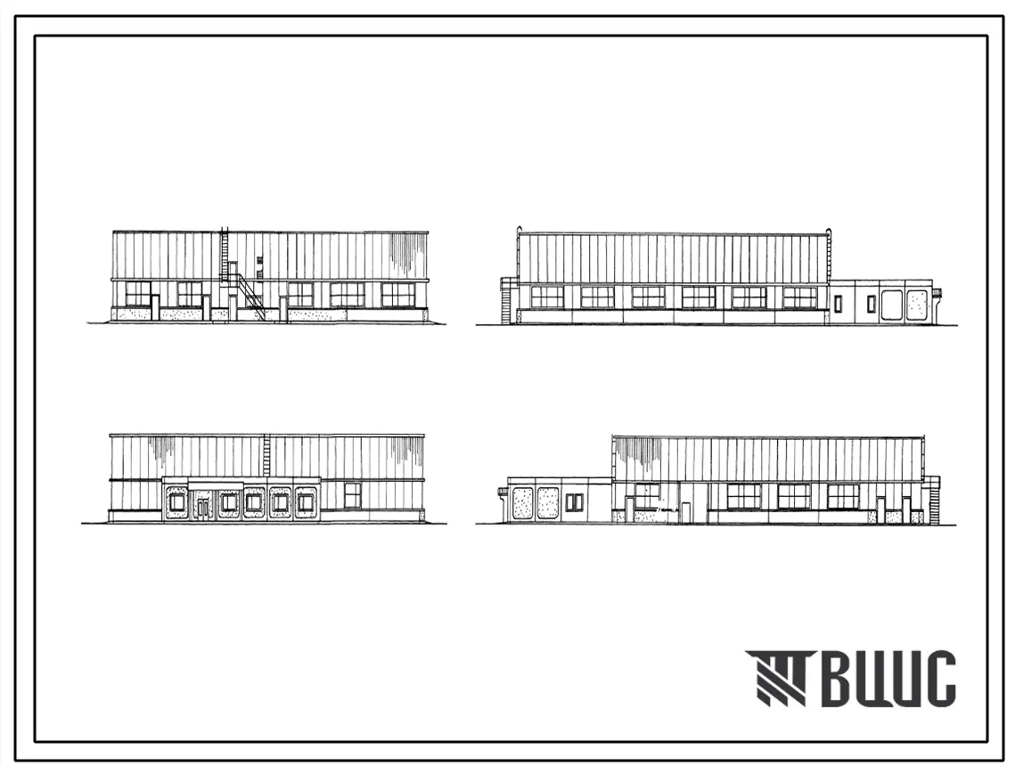 Типовой проект 409-15-120.90 Производственный корпус ПМК по электромонтажным работам с годовым объемом работ 1,0 млн.руб. (в легких металлических конструкциях)