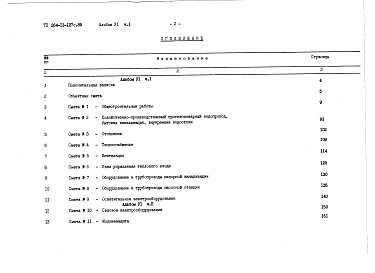 Состав альбома. Типовой проект 264-13-127с.85Альбом 6 Сметы часть 1