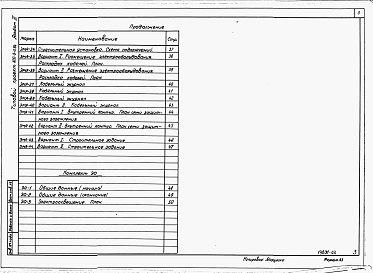 Состав альбома. Типовой проект 820-9-5.84Альбом 3 Электрооборудование и автоматизация.     