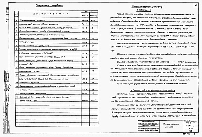 Состав альбома. Типовой проект 902-2-44Альбом 1 Технологическая часть