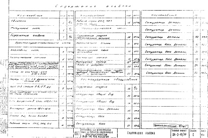 Состав альбома. Типовой проект 901-3-19/70Альбом 1 Архитектурно-строительная, технологическая части и нестандартное оборудование.
