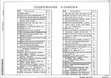 Состав альбома. Типовой проект 901-3-276.89Альбом 3 Архитектурные решения. Конструкции металлические. Антикоррозионная защита конструкций. Организация строительства