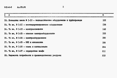Состав альбома. Типовой проект 901-8-8Альбом 8 Сметы Часть 1, 2