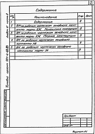Состав альбома. Типовой проект 901-4-65.83Альбом 6 Часть 8 Ведомости потребности в материалах.(Для резервуара емкостью 1400 м3) 