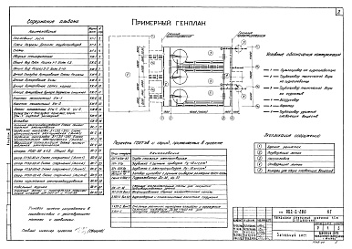 Состав альбома. Типовой проект 902-2-286Альбом 2 Технологическая, строительная и электротехническая части  