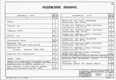 Состав альбома. Типовой проект 902-2-28/71Альбом 1 Общие решения комплекса очистных сооружений. Пояснительная записка