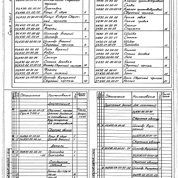 Состав фльбома. Серия 7.411-1 ИзделияВыпуск 1-14 Циклоны УЦ-630. Рабочие чертежи 