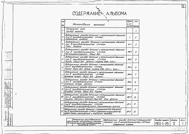 Состав альбома. Типовой проект 901-1-23Альбом 5 Водоприемный оголовок бетонный с металлической оболочкой тип 2 производительностью 1,5 м3/сек