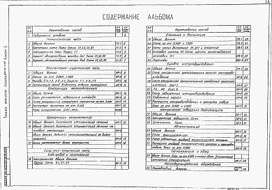 Состав альбома. Типовой проект 901-07-7.84Альбом 2 Технологическая, санитарно-техническая, электротехническая и архитектурно-строительная части.  