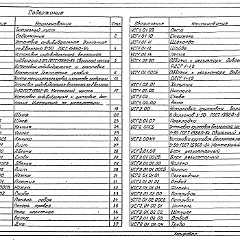 Состав фльбома. Серия 5.905-13 ИндивидуальныеВыпуск 1 Рабочие чертежи