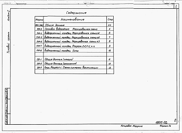 Состав альбома. Типовой проект 820-4-8.83Альбом 2 Конструкции железобетонные. Отопление и вентиляция.     