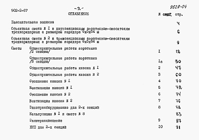 Состав альбома. Типовой проект 902-2-67Альбом 3 Сметы