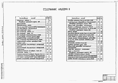 Состав альбома. Типовой проект 901-9-14.84Альбом 2 Технологические решения. Общие виды нетиповых конструкций. Отопление и вентиляция. Внутренний водопровод и канализация.   
