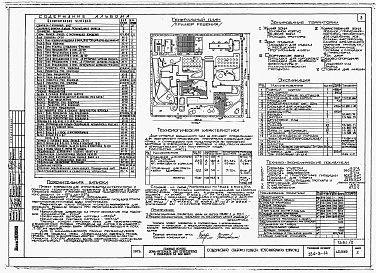 Состав альбома. Типовой проект 254-3-14Альбом 0 Материалы для привязки и чертежи нулевого цикла