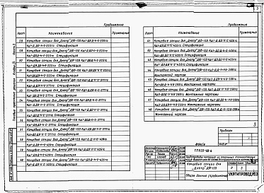 Состав альбома. Типовой проект 820-02-6Альбом 4  Оросительные трубопроводы напорные из стальных тонкостенных труб диаметром 325-426 мм для дождевальных машин ДФ-120 «Днепр» (секции).     Часть 1. Начальные секции.     Часть 2. Промежуточные секции.     Часть 3. Концевые секции     