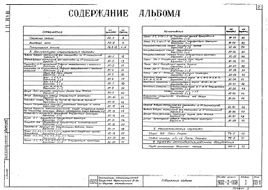 Состав альбома. Типовой проект 902-2-168Альбом 1 Пояснительная записка и чертежи   
