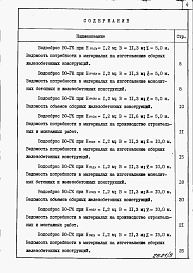 Состав альбома. Типовой проект 820-4-031.88Альбом 5 Водосбросы на расход воды от 50 до 75 м3/с. Ведомости потребности в материалах.     
