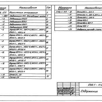 Состав фльбома. Серия 1.412.1-11 ФундаментыВыпуск 2 Подколонники сборные. Рабочие чертежи