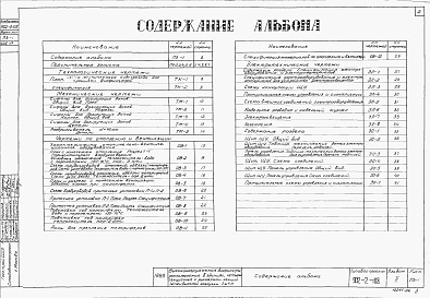Состав альбома. Типовой проект 902-2-108Альбом 2 Технологическая, механическая, электротехническая и сантехническая части