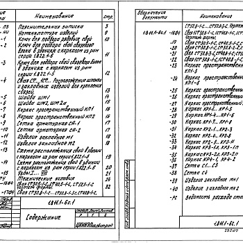 Состав фльбома. Серия 1.811.1-6с СваиВыпуск 1 Указания по применению. Технические условия. Рабочие чертежи
