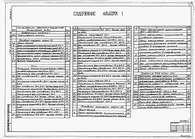 Состав альбома. Типовой проект У.901-2-0193.92Альбом 1 Пояснительная записка, технологические решения, электрооборудование, автоматизация, технологический контроль, задание заводу на изготовление технологического блока