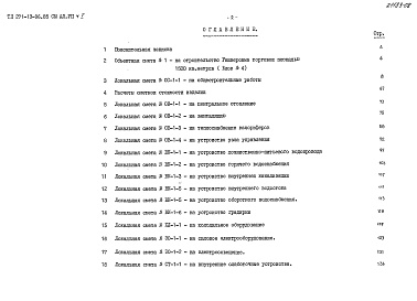Состав альбома. Типовой проект 271-13-96.85Альбом 7 Часть 1