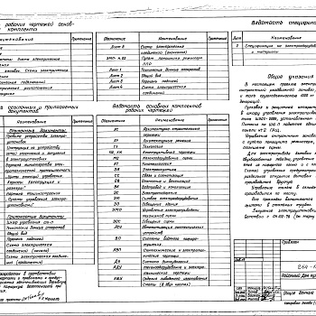 Состав фльбома. Типовой проект 264-12-222Альбом 4 Управление электроприводами механизмов сцены. Освещение сцены. Автоматизация сантехустройств Часть 2