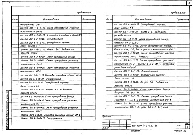 Состав альбома. Типовой проект 820-4-026.23.86Альбом 2 Конструкции железобетонные, конструкции металлические