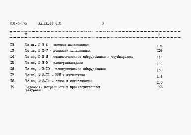 Состав альбома. Типовой проект 901-3-175Альбом 9 Сметы. Часть 1. Отделения контактных осветлителей (из тп 901-3-176). Часть 2. Отделение фильтров