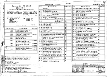 Состав альбома. Типовой проект 262-22-13Альбом 2 Витражи из стальных тонкостенных электросварных труб