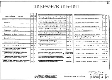 Состав альбома. Типовой проект 902-2-170 Альбом 3 Технологическая и механическая части