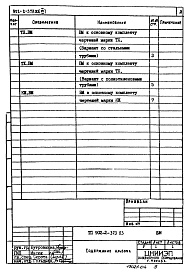 Состав альбома. Типовой проект 902-2-373.83Альбом 7 Ведомости потребности в материалах   