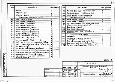 Состав альбома. Типовой проект 184-24-181.84Альбом 1 Архитектурно-строительные, санитарно-технические и электротехнические чертежи