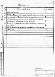 Состав альбома. Типовой проект 901-4-66.83Альбом 6 Часть 5 Ведомости потребност ив материалах. (Для резервуара емкостью 2600 м3)