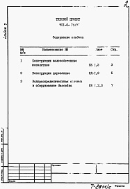 Состав альбома. Типовой проект 901-6-74.85Альбом 5 Ведомости потребности в материалах