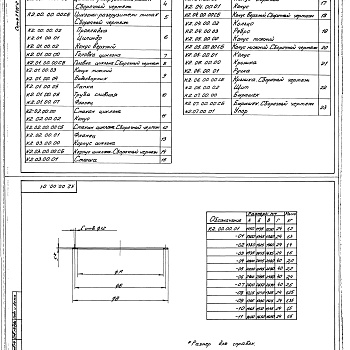 Состав фльбома. Серия 7.411-2 ИзделияВыпуск 1-3 Циклоны-разгрузители типа К №20,22,24,26. Рабочие чертежи