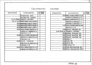 Состав альбома. Типовой проект 272-12-66.84Альбом 2 Изделия железобетонные сборные. Изделия металлические     